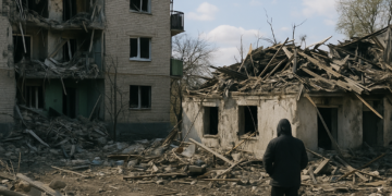 Ucrania denuncia la "caza de civiles" por Rusia después de la persecución y el ataque de un dron a un vendedor de un mercado en Jersón