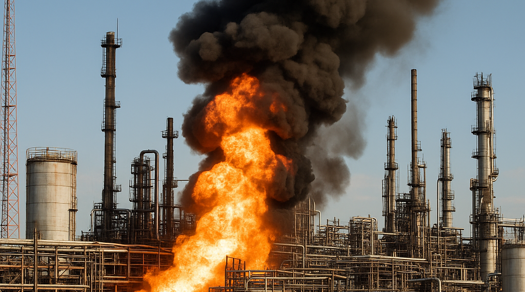 Ucrania volvió a golpear una refinería en lo profundo del territorio ruso: mil kilómetros al este de Moscú