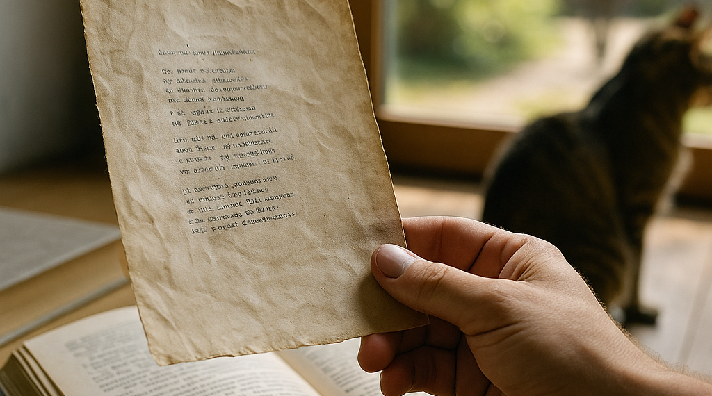 A Lost Poem Found | Straight Up