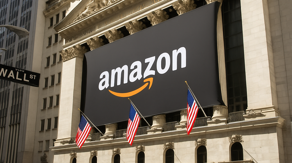 Wall Street cierra semana turbulenta apoyada por Amazon