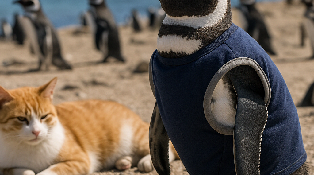 Pingüinos heridos en Chile usan chalecos con cobre y zinc para proteger sus heridas