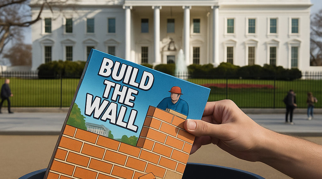 La Casa Blanca retira de su sitio web el juego tipo Tetris llamado "Construye el muro"