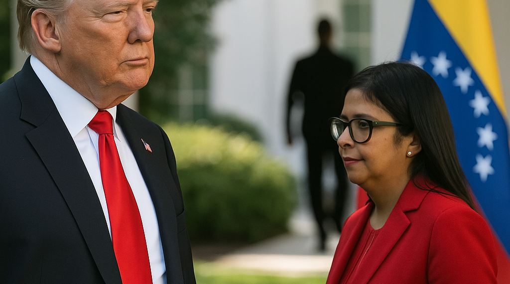 Trump pretende reunirse con Delcy Rodríguez durante la Asamblea de la ONU