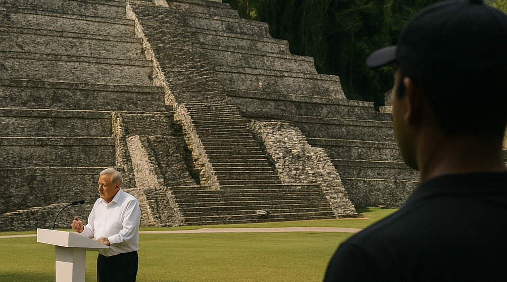 Dará mensaje AMLO desde Palenque, en medio de presión a Andy