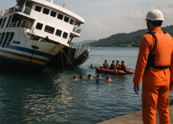 Un incidente en un ferry con 243 pasajeros en Indonesia deja al menos un muerto y 102 personas rescatadas