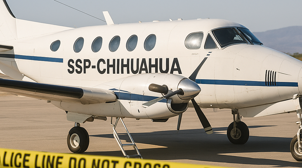 Atacan aeronave de SSP-Chihuahua; hieren a agente