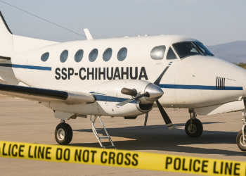 Atacan aeronave de SSP-Chihuahua; hieren a agente