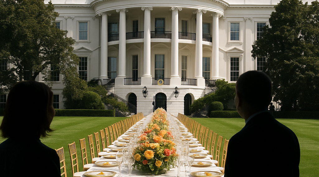 Así luce la cena en honor a Xi en la Casa Blanca