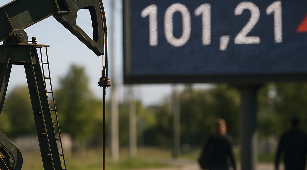 Gana crudo más de 3% y Brent cierra en 101.21 dólares