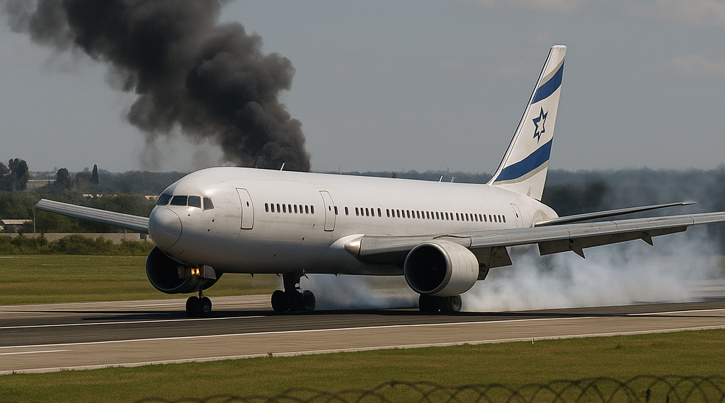 Un avión rumbo a Israel tiene que aterrizar de emergencia tras un presunto ataque: "Nos hemos hecho con el control de los terroristas"