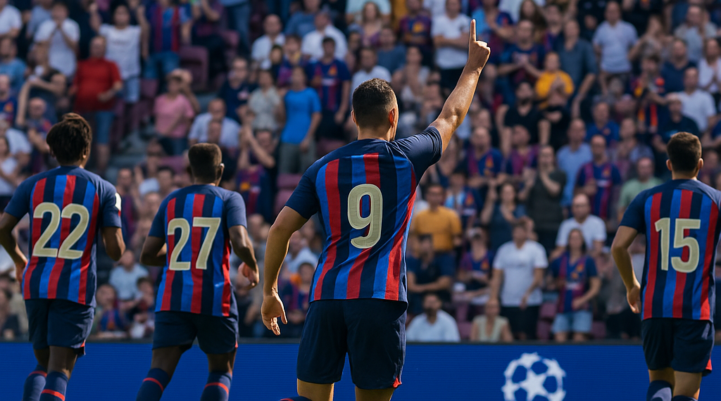 Arranca el Barcelona la Champions mostrando músculo