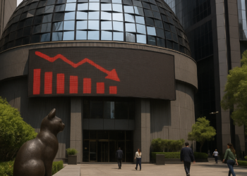 Bolsa mexicana cae a media semana; perfila segundo retroceso trimestral consecutivo