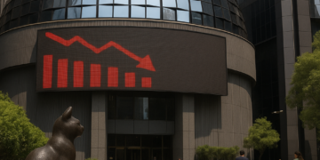 Bolsa mexicana cae a media semana; perfila segundo retroceso trimestral consecutivo