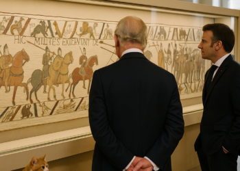 King Charles, Emmanuel Macron Visit Bayeux Tapestry for VIP Preview