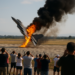 Un avión de combate del Ejército de Grecia se estrelló durante una exhibición aérea