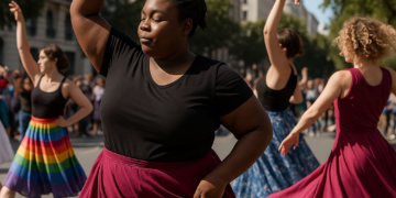 El bailarín y coreógrafo sevillano David Coria, en un momento de la obra 'Babel. Torre viva'.