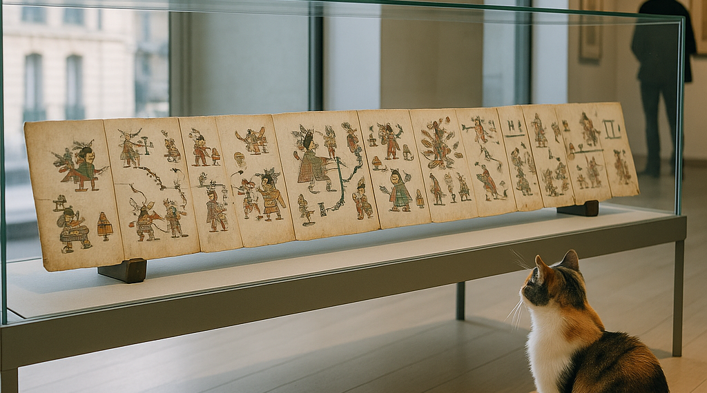 Códice Boturini: París expone manuscrito prestado por México sobre el viaje mítico de los aztecas