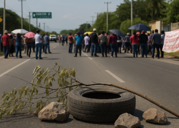 Bloquean vías en Juchitán tras captura de Alcalde