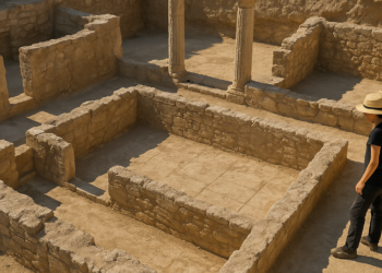 Encuentran dos salones de banquetes de más de 2.400 años en la supuesta antigua escuela de Alejandro Magno, en Grecia