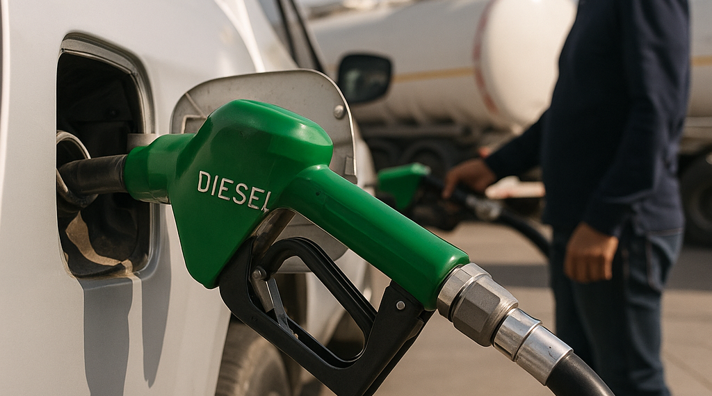 Llega promedio de diésel a meta de 27 pesos por litro