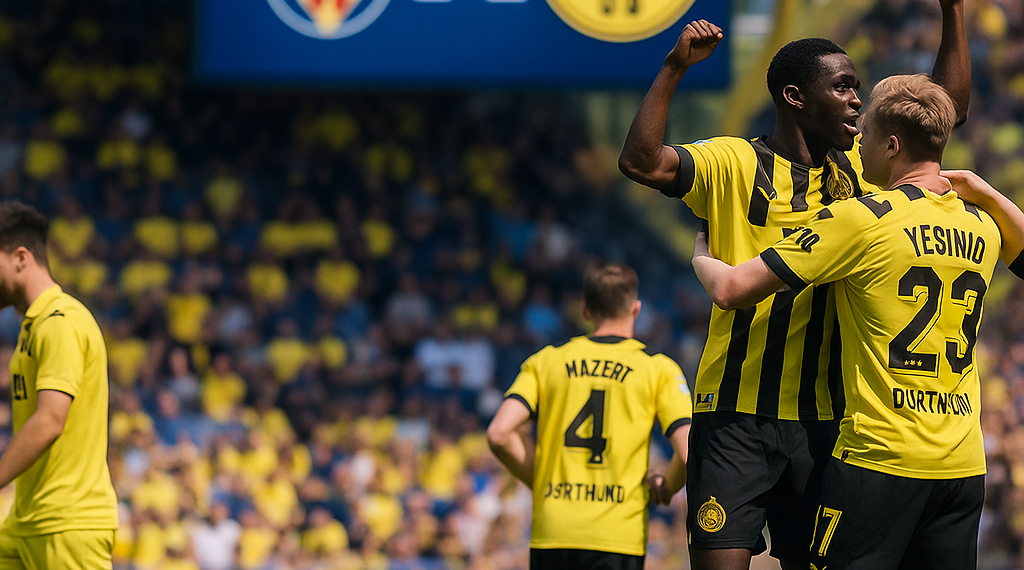 El Dortmund levanta un 2-0 en contra antes de medirse al Villarreal en Champions