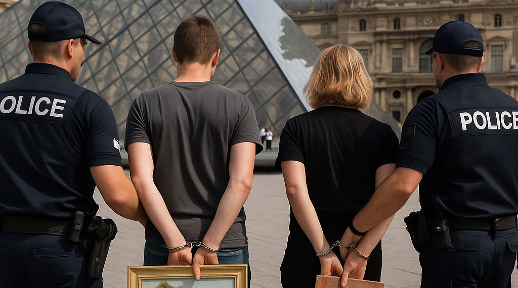 Dos turistas alemanes, detenidos tras colgar sus cuadros en el Louvre junto a la 'Mona Lisa'