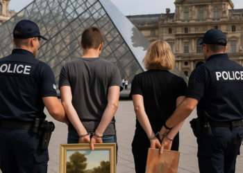 Dos turistas alemanes, detenidos tras colgar sus cuadros en el Louvre junto a la 'Mona Lisa'