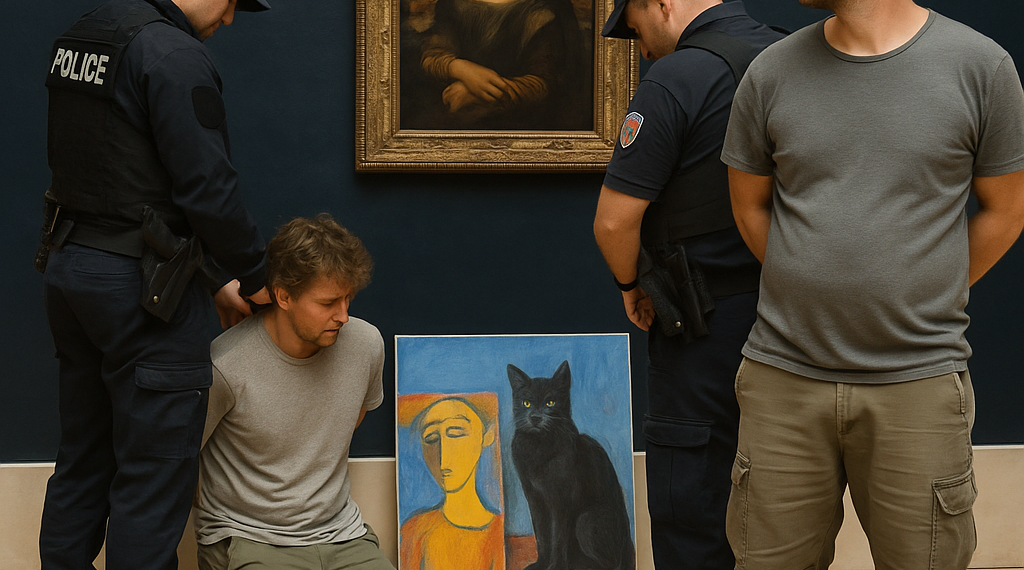 Dos turistas alemanes, detenidos tras colgar sus cuadros en el Louvre junto a la 'Mona Lisa'