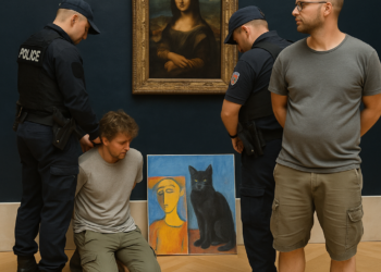 Dos turistas alemanes, detenidos tras colgar sus cuadros en el Louvre junto a la 'Mona Lisa'
