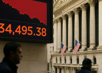 Registra Dow Jones mayor caída semanal desde marzo