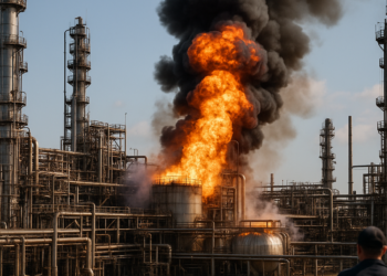 Un ataque con drones ucranianos daña una refinería rusa en Yaroslavl