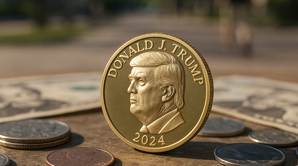 EE. UU. pone a la venta monedas con la cara de Trump