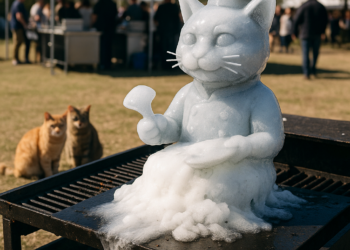 Philippe Parreno’s 'Iceman' Sculpture Well Melt at Independent 20th Century