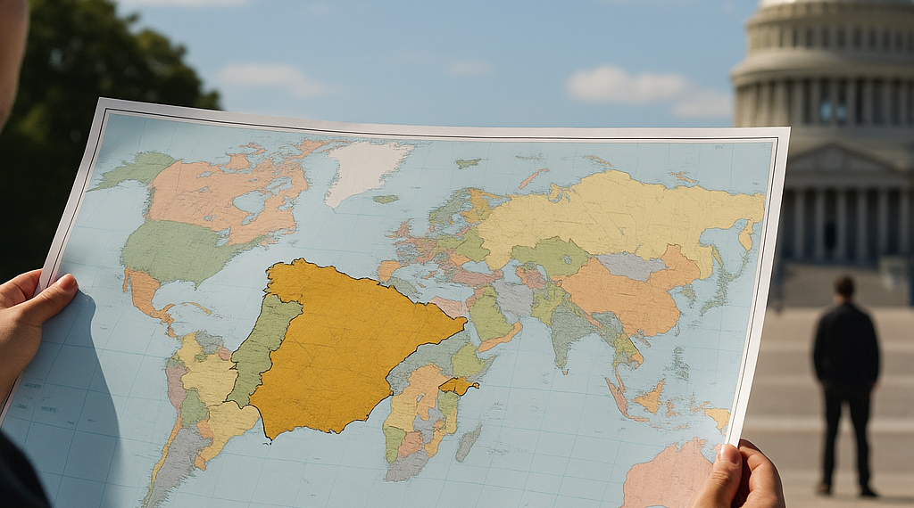 España se agranda en el nuevo mapa de la ONU frente al rechazo solitario de Trump por el encogimiento de EEUU