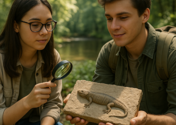 Dos estudiantes identificaron una nueva especie de protoanfibio y la nombraron en honor a sus madres