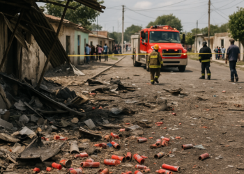 Muere uno tras explosión de pirotecnia; hay 10 heridos