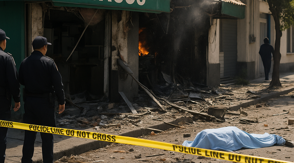 Deja un muerto explosión en taquería de ÁO