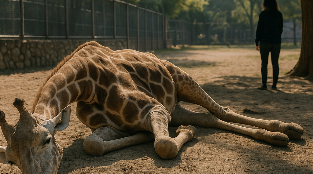 Murió 'Fortunata', la jirafa más longeva de Chapultepec