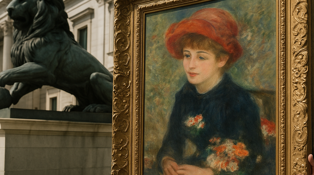 Pierre-Auguste Renoir's Jeune femme au puits, 1886.