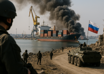 Las tropas de Putin atacaron dos centros logísticos y un barco mercante en el puerto ucraniano de Odesa