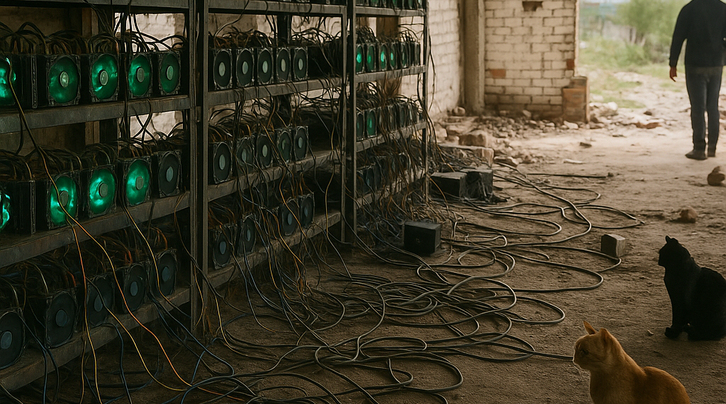 Granja clandestina de criptomonedas en Puebla revela nueva frontera financiera del crimen organizado