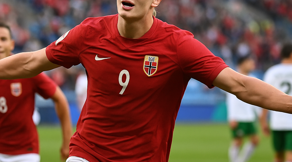 Anota Haaland doblete en triunfo de Noruega ante Dinamarca