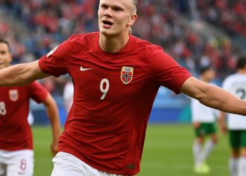 Anota Haaland doblete en triunfo de Noruega ante Dinamarca