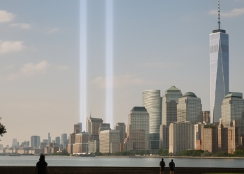 ‘Tribute in Light’ Phantom Presence of the Missing Twin Towers | Straight Up