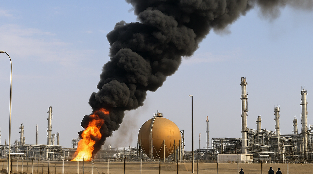 Los rebeldes hutíes atacaron instalaciones petroleras de Saudi Aramco en Jizan, cerca de la frontera con Yemen