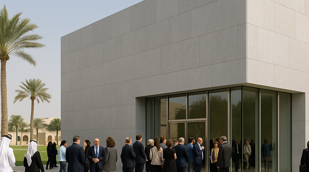 Gerhard Richter Pavilion Opening in Doha, Qatar, in November