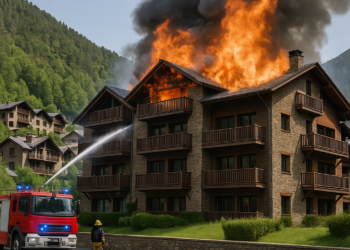 Un incendio destruye la lujosa urbanización la Querola d'Ordino en Andorra, con casas de hasta 6 millones de euros