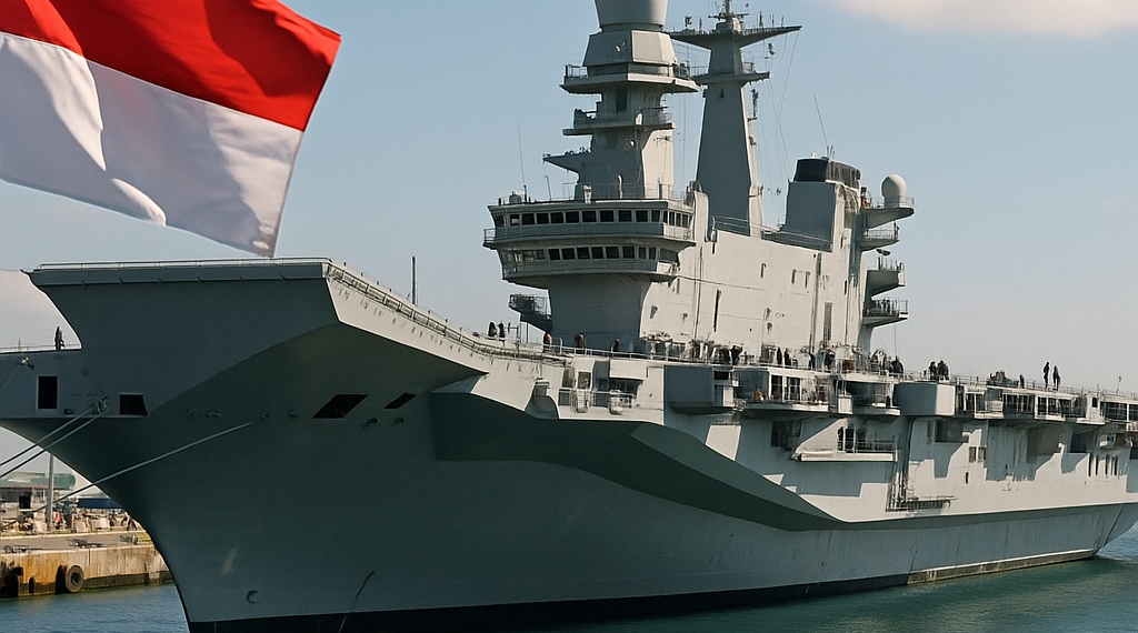 Indonesia recibió su primer portaaviones, un ex buque de guerra de la Armada italiana