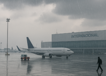 Fuertes lluvias afectan despegues y aterrizajes en AICM; Volaris y Aeroméxico alertan a sus usuarios