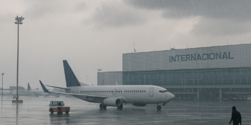Fuertes lluvias afectan despegues y aterrizajes en AICM; Volaris y Aeroméxico alertan a sus usuarios